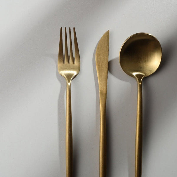 Luxe Roestvrijstalen Bestekset – Goudkleurig Design | 24-delig / 48-delig