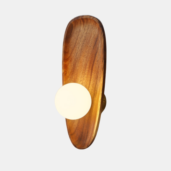 Minimalistische Houten Wandlamp  Zacht Diffuus Licht voor Woonkamer & Slaapkamer