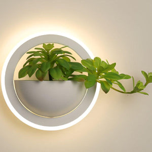 Minimalistische Scandinavische Wandlamp Artistiek Plantdesign met Sfeervolle LED Verlichting