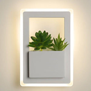 Minimalistische Scandinavische Wandlamp Artistiek Plantdesign met Sfeervolle LED Verlichting