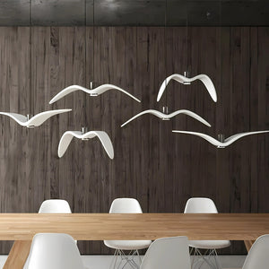 Minimalistische Hanglamp in Vogelvorm  Elegante Plafondlamp voor Woonkamer, Eetkamer & Slaapkamer