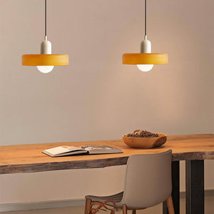 Moderne Art Deco Glazen Hanglamp – Kleurrijke Halo Plafondlamp
