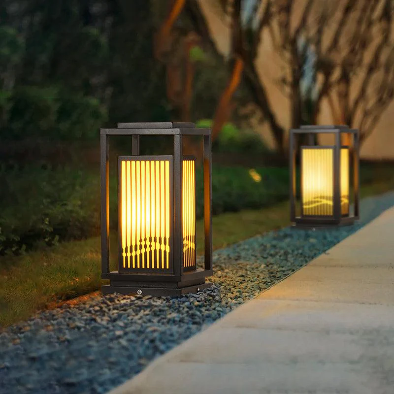Solar Tuinpaal Lamp Buiten IP65 Waterdicht – Moderne LED Hekverlichting