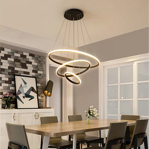 Moderne Geometrische LED Hanglamp – Infinity Lus Plafondlamp