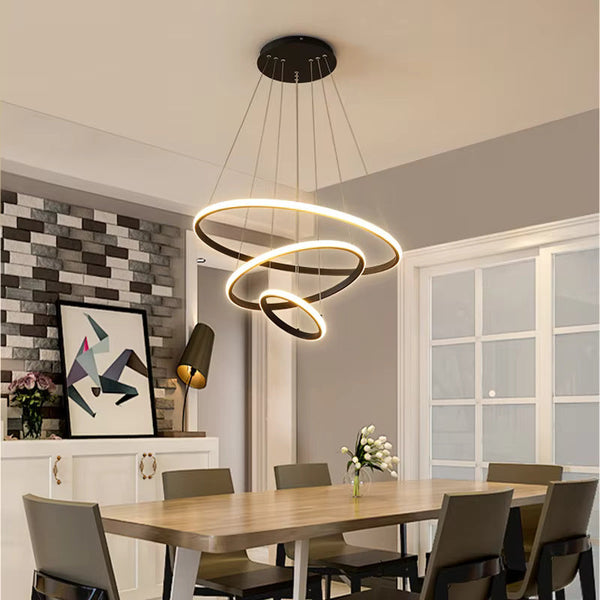Moderne Geometrische LED Hanglamp – Infinity Lus Plafondlamp