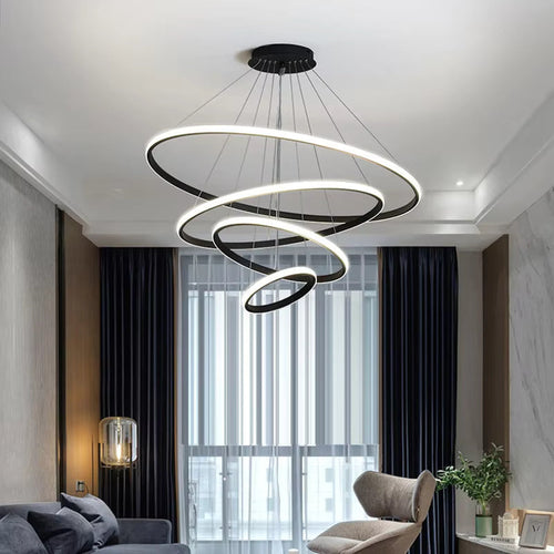 Moderne Geometrische LED Hanglamp – Infinity Lus Plafondlamp