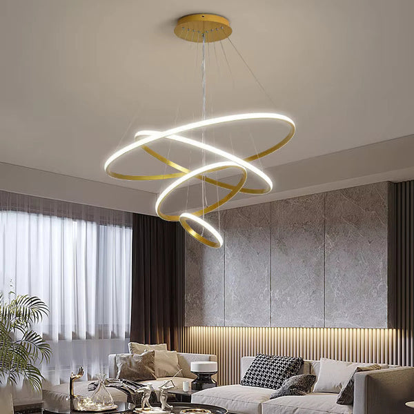 Moderne Geometrische LED Hanglamp – Infinity Lus Plafondlamp