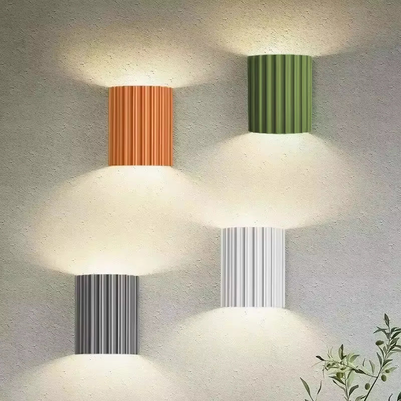 Moderne Geribbelde Wandleuchte  Stijlvolle Architectonische Wandlamp voor Interieur