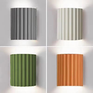 Moderne Geribbelde Wandleuchte  Stijlvolle Architectonische Wandlamp voor Interieur