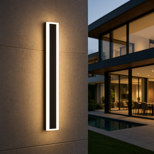 Moderne Buitenwandlamp – Zwarte Metalen LED Lamp voor Tuin & Balkon