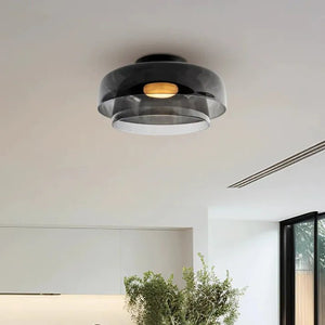 Moderne LED Plafondlamp met Scandinavisch Glazen Design