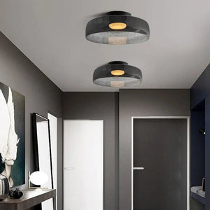 Moderne LED Plafondlamp met Scandinavisch Glazen Design
