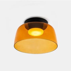 Moderne LED Plafondlamp met Scandinavisch Glazen Design