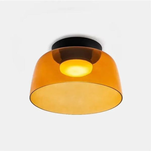 Moderne LED Plafondlamp met Scandinavisch Glazen Design