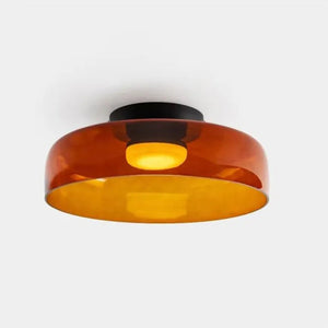 Moderne LED Plafondlamp met Scandinavisch Glazen Design