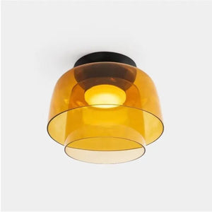 Moderne LED Plafondlamp met Scandinavisch Glazen Design