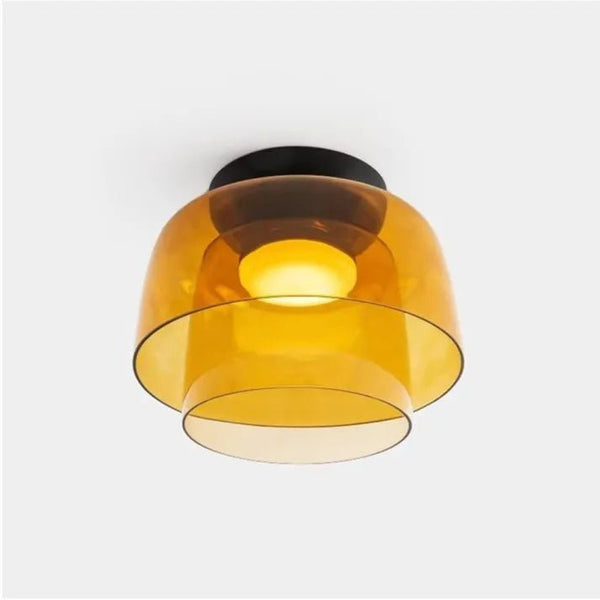Moderne LED Plafondlamp met Scandinavisch Glazen Design