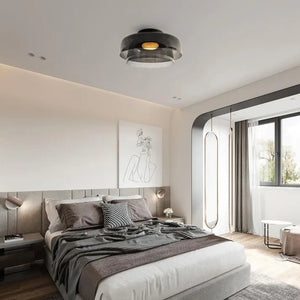Moderne LED Plafondlamp met Scandinavisch Glazen Design
