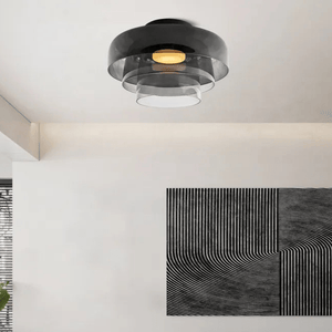Moderne LED Plafondlamp met Scandinavisch Glazen Design