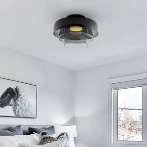 Moderne LED Plafondlamp met Scandinavisch Glazen Design