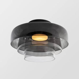 Moderne LED Plafondlamp met Scandinavisch Glazen Design