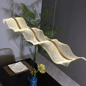 Moderne Luxe Hanglamp met Gouden Accenten – Dimbare LED voor Woonkamer & Eettafel