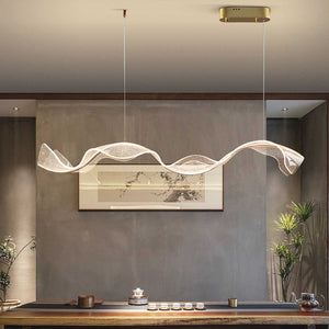 Moderne Luxe Hanglamp met Gouden Accenten – Dimbare LED voor Woonkamer & Eettafel