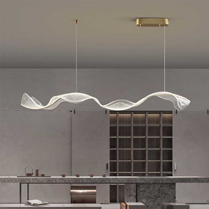 Moderne Luxe Hanglamp met Gouden Accenten – Dimbare LED voor Woonkamer & Eettafel