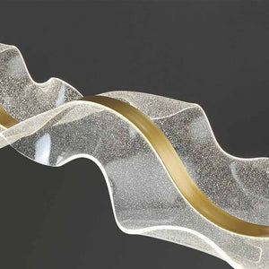Moderne Luxe Hanglamp met Gouden Accenten – Dimbare LED voor Woonkamer & Eettafel