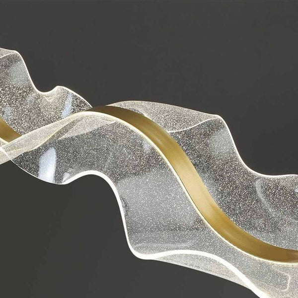Moderne Luxe Hanglamp met Gouden Accenten – Dimbare LED voor Woonkamer & Eettafel