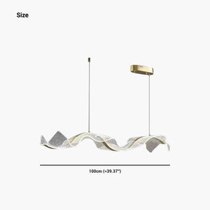 Moderne Luxe Hanglamp met Gouden Accenten – Dimbare LED voor Woonkamer & Eettafel