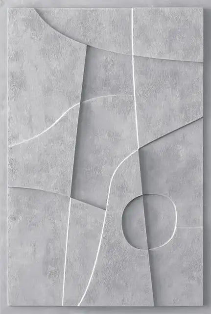 Geometrisch Wandkunst – Modern Canvas Kunstwerk voor Woondecoratie
