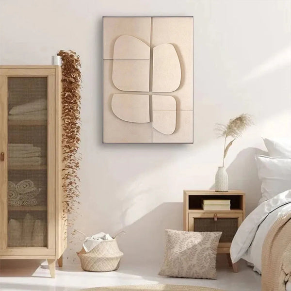 Geometrisch Wandkunst – Modern Canvas Kunstwerk voor Woondecoratie