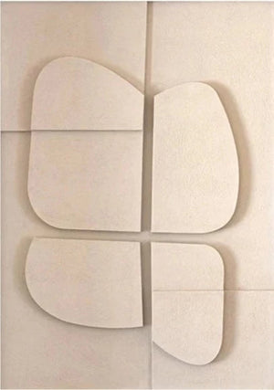 Geometrisch Wandkunst – Modern Canvas Kunstwerk voor Woondecoratie