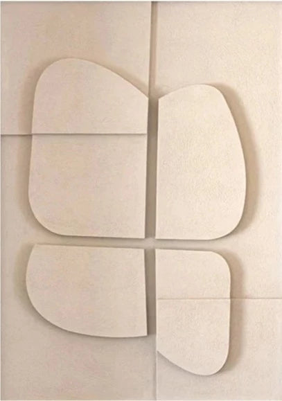 Geometrisch Wandkunst – Modern Canvas Kunstwerk voor Woondecoratie
