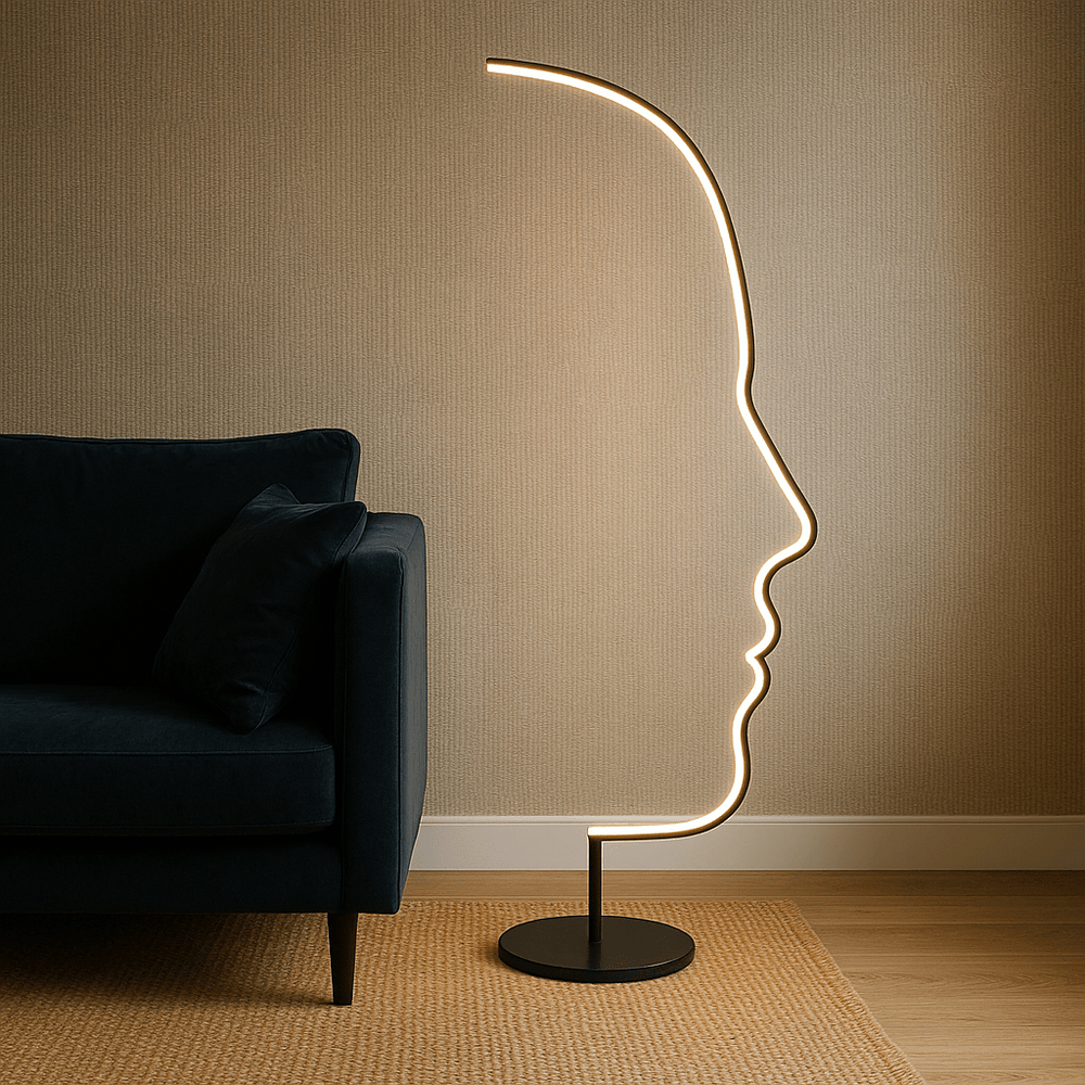 Moderne LED Staande Lamp – Minimalistisch Design in Silhouetvorm