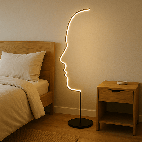 Moderne LED Staande Lamp – Minimalistisch Design in Silhouetvorm