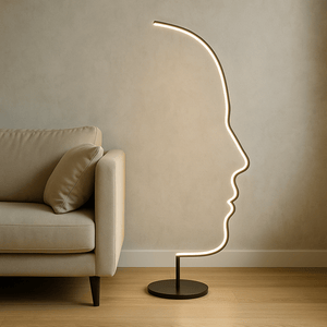 Moderne LED Staande Lamp – Minimalistisch Design in Silhouetvorm