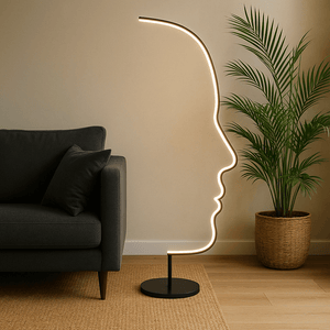 Moderne LED Staande Lamp – Minimalistisch Design in Silhouetvorm