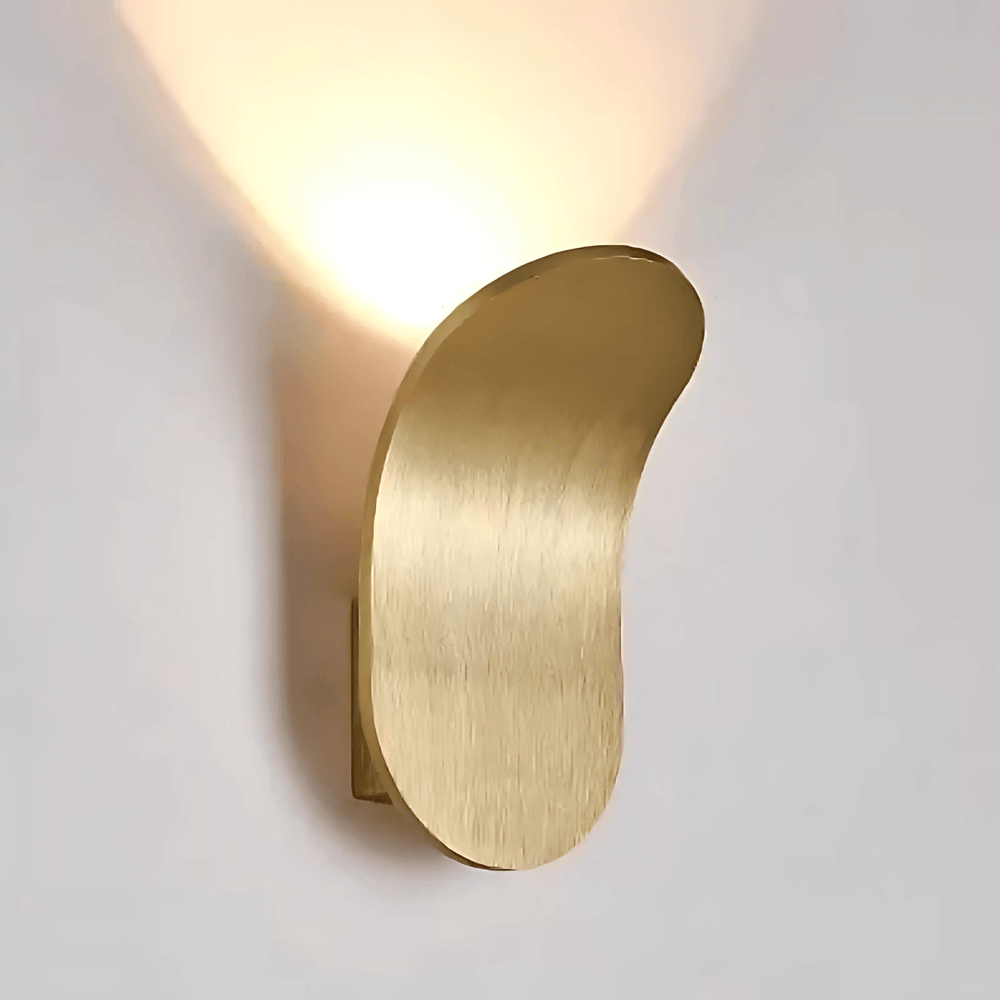 Moderne Wandlamp met Ingebouwde LED – Gebogen Metalen Design 30cm