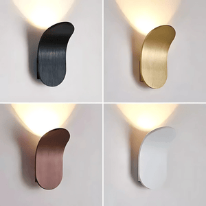 Moderne Wandlamp met Ingebouwde LED – Gebogen Metalen Design 30cm