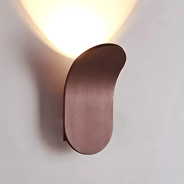 Moderne Wandlamp met Ingebouwde LED – Gebogen Metalen Design 30cm