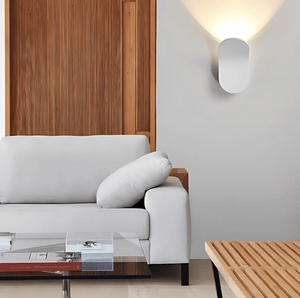 Moderne Wandlamp met Ingebouwde LED – Gebogen Metalen Design 30cm