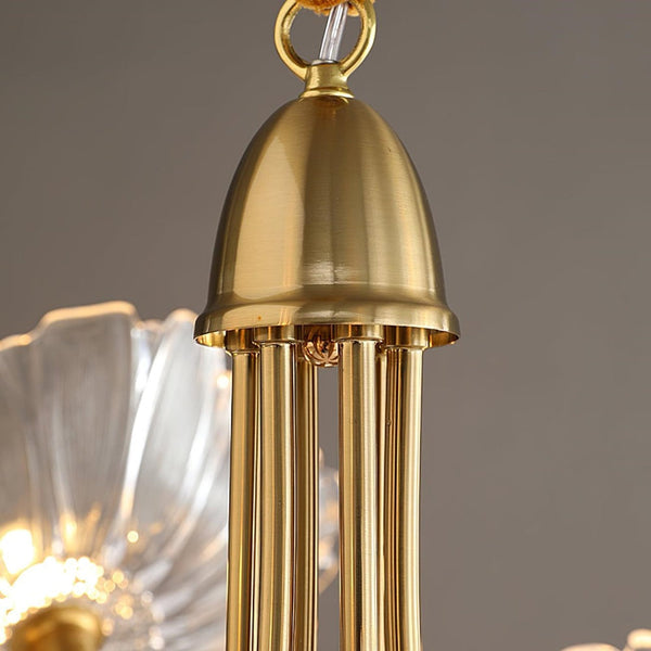 Moderne Glazen Bladeren Kroonluchter – Elegante Plafondlamp voor Woonkamer & Eetkamer