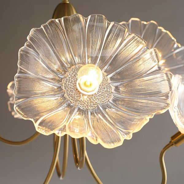 Moderne Glazen Bladeren Kroonluchter – Elegante Plafondlamp voor Woonkamer & Eetkamer