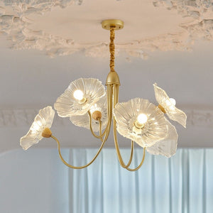 Moderne Glazen Bladeren Kroonluchter – Elegante Plafondlamp voor Woonkamer & Eetkamer
