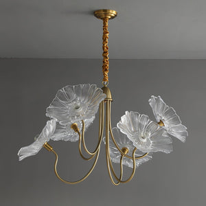 Moderne Glazen Bladeren Kroonluchter – Elegante Plafondlamp voor Woonkamer & Eetkamer