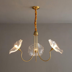 Moderne Glazen Bladeren Kroonluchter – Elegante Plafondlamp voor Woonkamer & Eetkamer