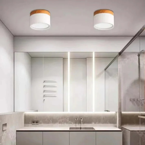 Slanke Scandinavische LED Spotplafondlamp – Moderne Noordse Halverlichting