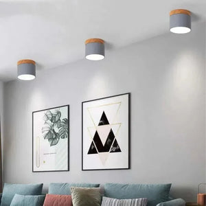 Slanke Scandinavische LED Spotplafondlamp – Moderne Noordse Halverlichting